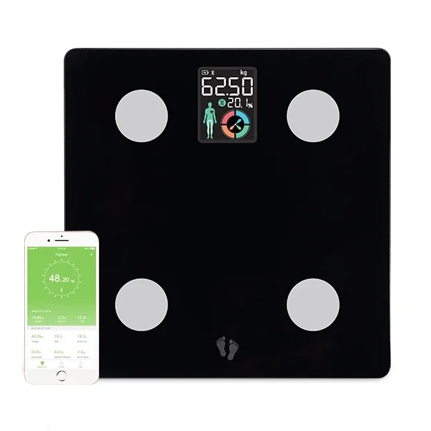 Hot Sale Bluetooth Weight Scale Battery 3x1.5 AAA Battery Bathroom Digital Smart Lcd Display Body Fat Weight Scale