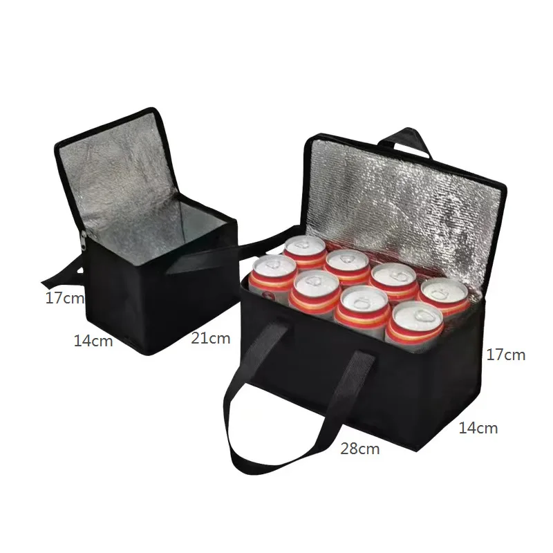 HANSUN Wholesale insulated thermal waterproof lunch bag non-woven picnic cooler bag with letter pattern