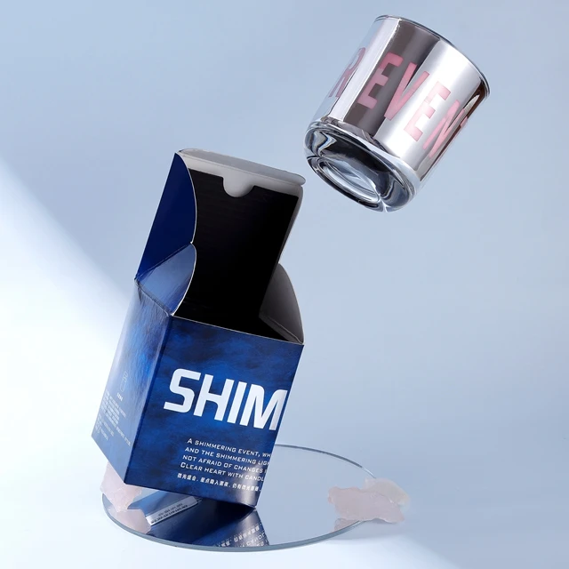 Scented candles private label soy wax professional supplier high-end custom color painted glass candle jar