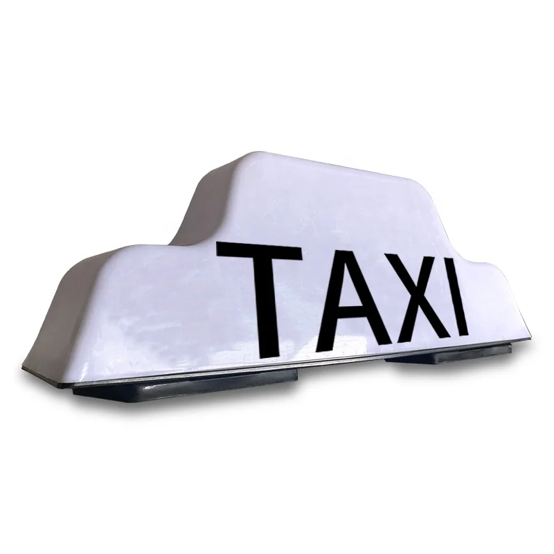 Mass-product AD car roof light with waterproof led light strips Taxi sign light box