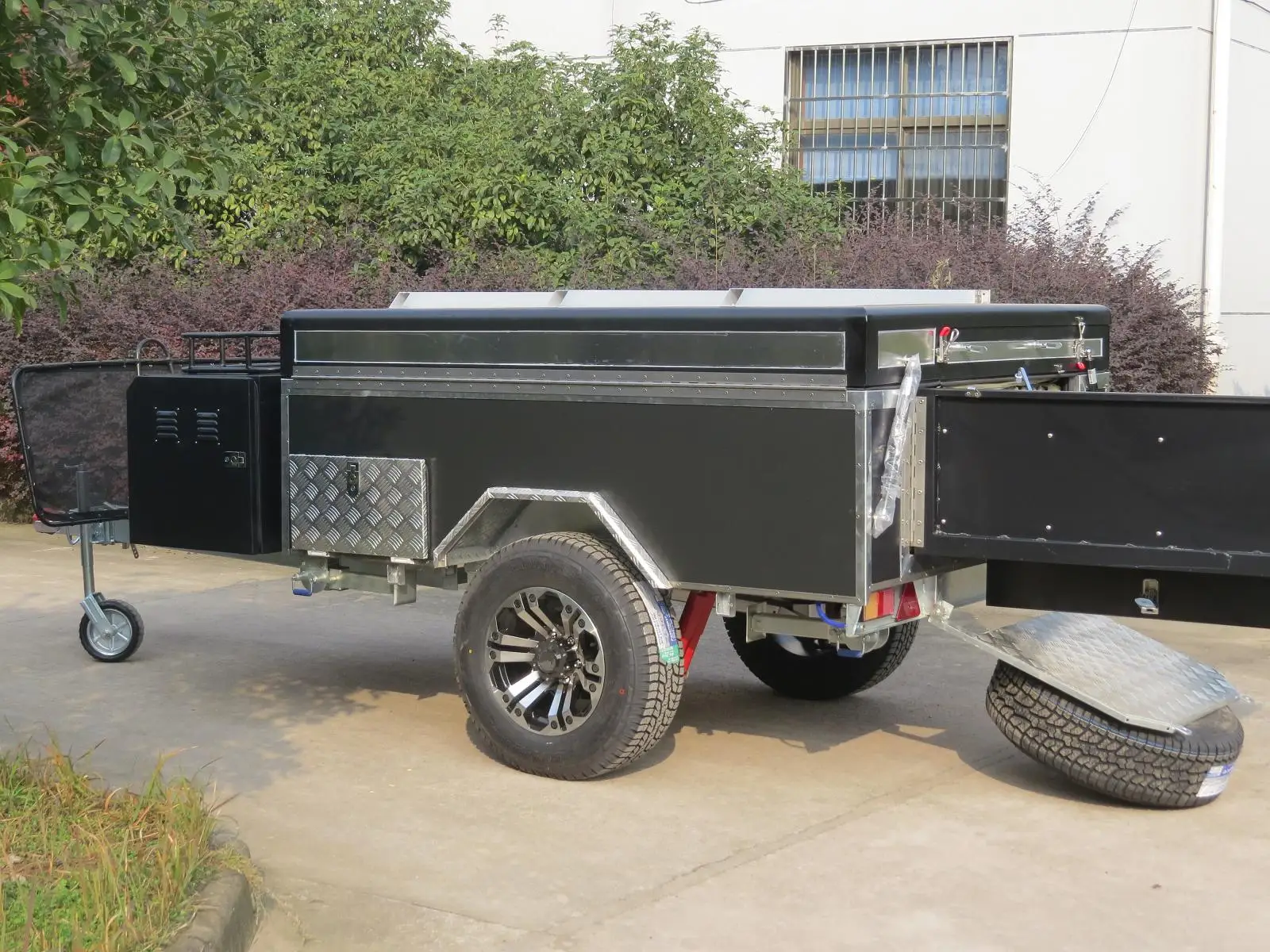 double fold Big family caravan trailer