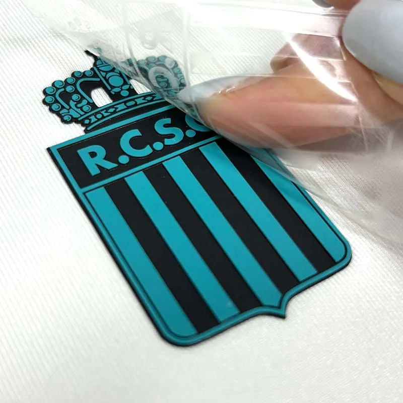 3D silicone raised silicone logo heat transfer printing sticker for clothing