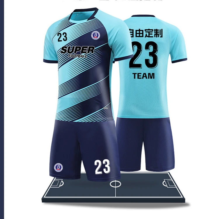 Custom Printing Logo Quick Dry Sublimation Soccer Team Jersey Football Uniform Cheap Men Soccer Jersey Set