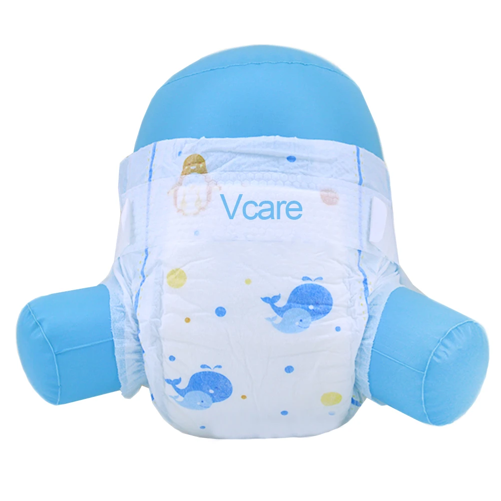 Oem Korean Baby Diapers Baby Diapers Free Samples S M L Xl Non Woven Fabric Printed Magic Tape Baby Diapers USA Fluff Pulp