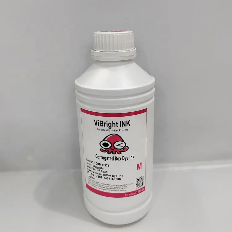 Corrugated boxpigment ink for 975 printer head Corrugated cardboard kraft paper coated paper print waterproof pigment ink