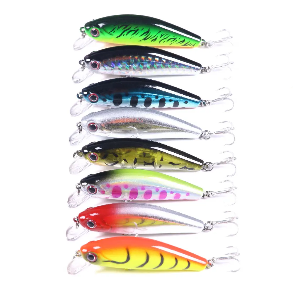 High Quality 5cm 6.6g ABS Hard Plastic Mini Minnow Fishing Lures