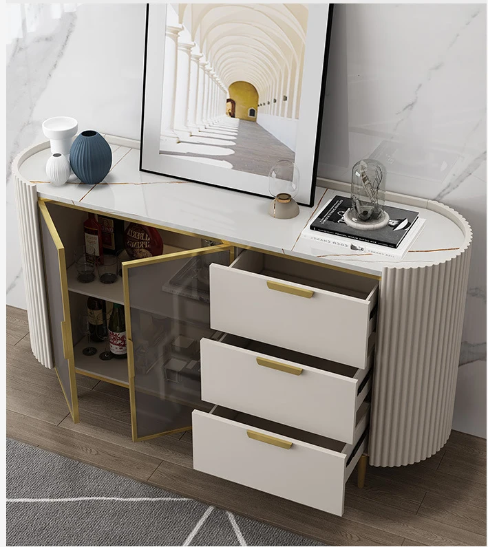 Горячая Распродажа, новый итальянский домашний столовый большой буфетный шкаф и набор обеденного стола