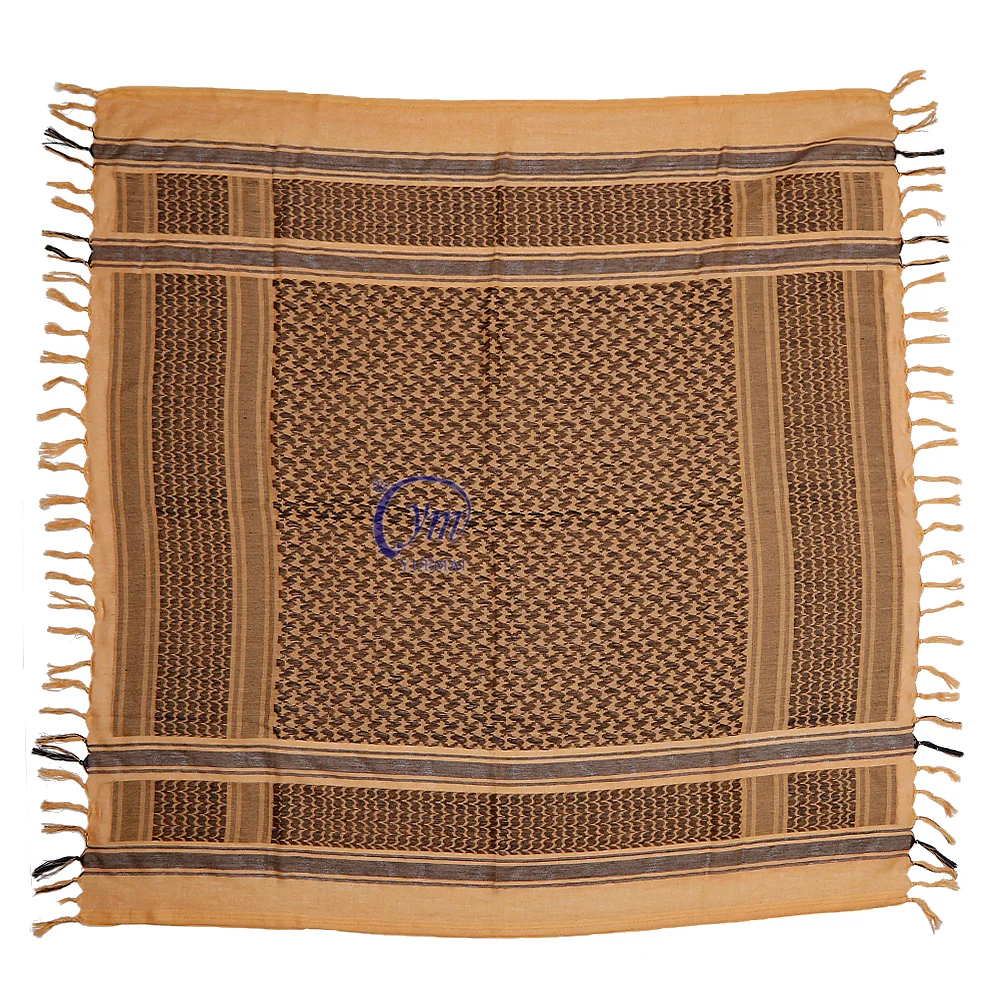 100% Cotton Windproof Military Shemagh Tactical Desert Keffiyeh Scarf Wrap