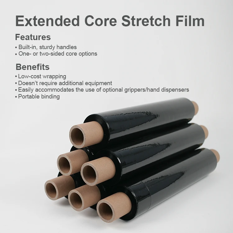 Chinese Industrial Manufacturers Pe Stretch Film Pallet Wrapping Cast Stretch Film Roll Packaging Plastic Lldpe Strech Wrap Film