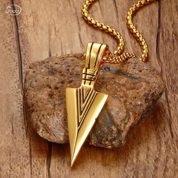 Fashion 2019 Man HIPHop Pendant High Quality Gold Filled Triangle Necklace