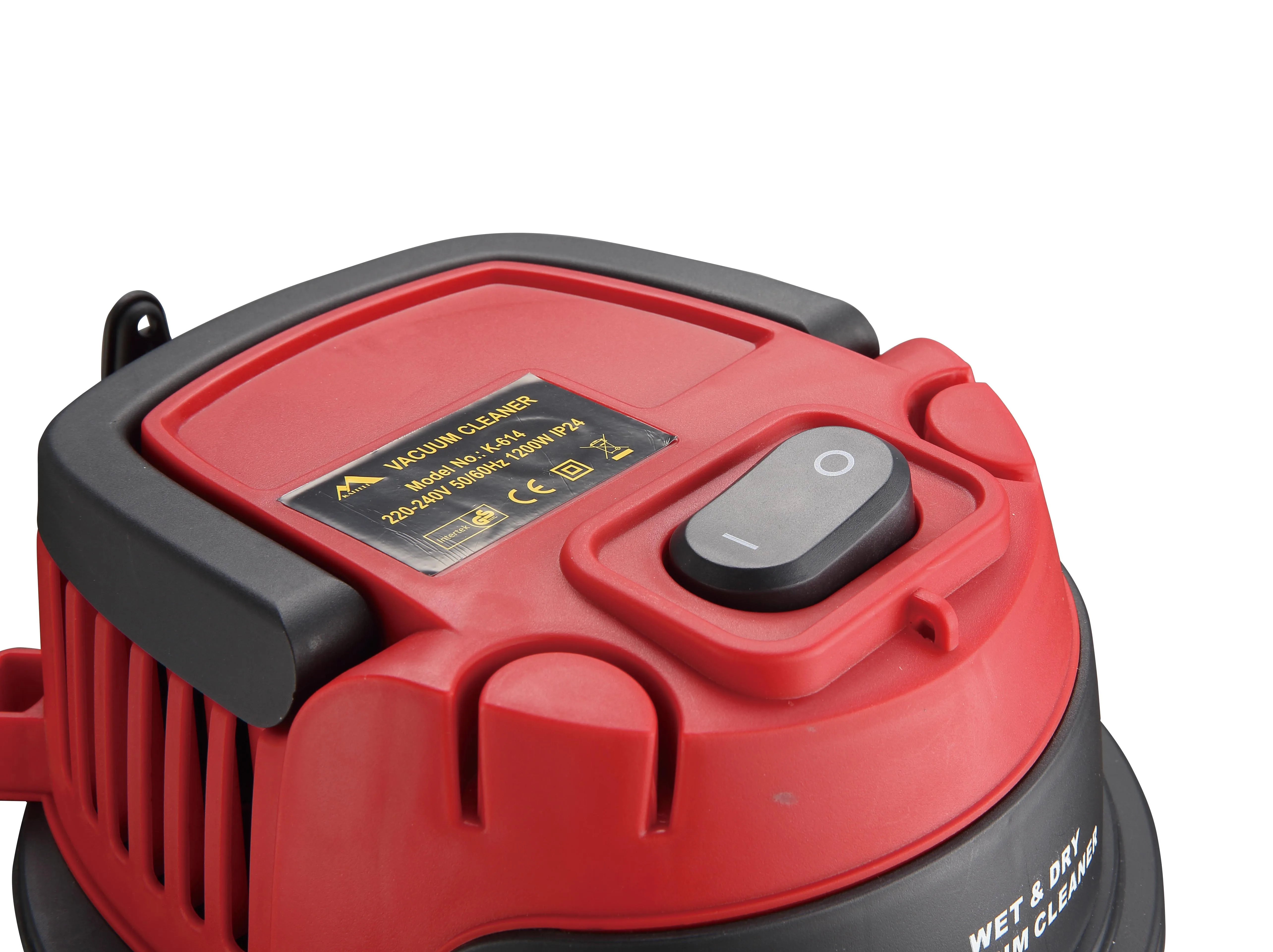 800W/1200W Electric Drum Wet and Dry Hoover Vacuum Cleaners Cyclone Technology with Blower Function Metal Tank Color Box