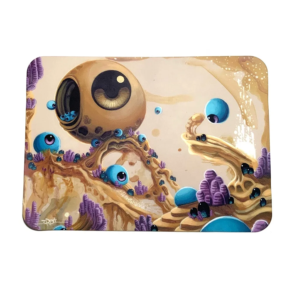 Full Color Printing Heat Resistant Non Stick Baking Mat Silicone Pad Mat for Wax and Concentrates