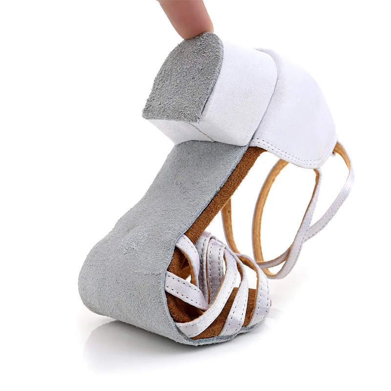  hot sale children boys silver shoes latin dance women 5 cm salsa woman nude china manufacturer high heel shoe