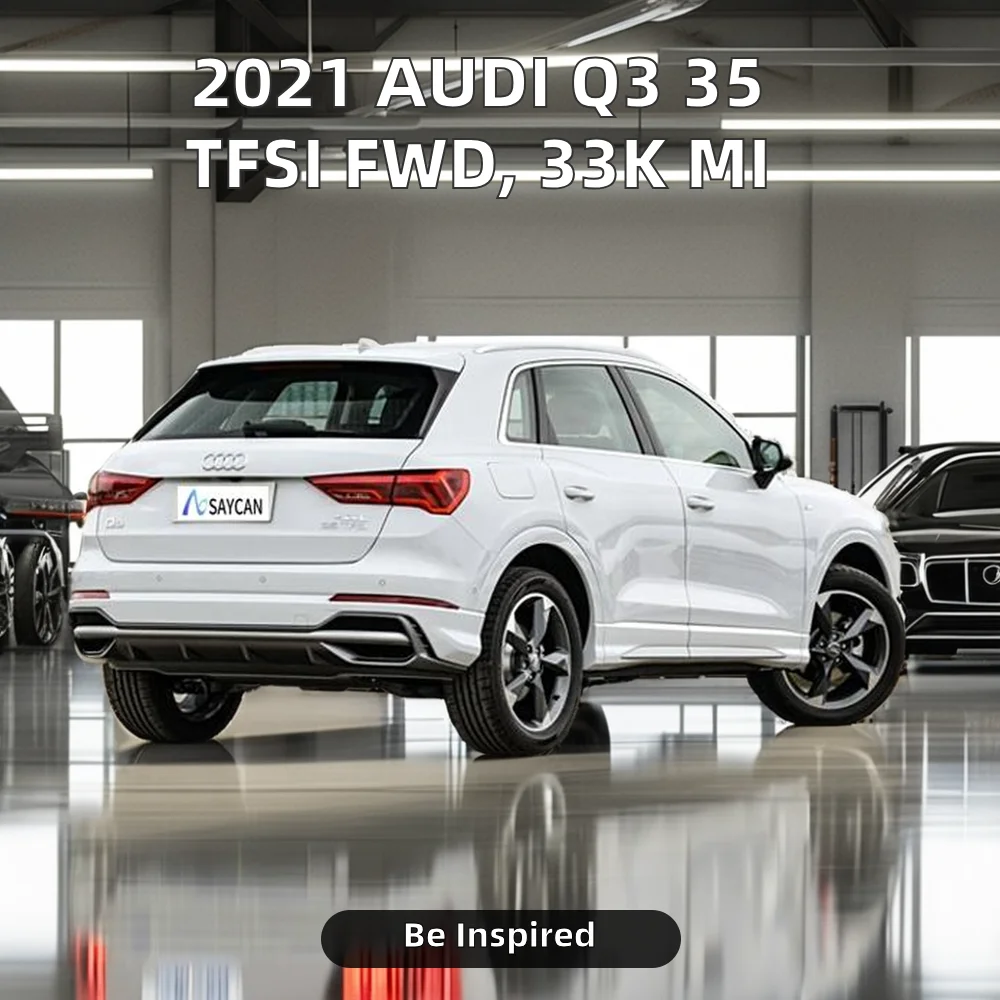 Б/у audi Q3 2021 35 TFSI fwd Подержанные внедорожные автомобили турбо бензиновые R19 33000 миль