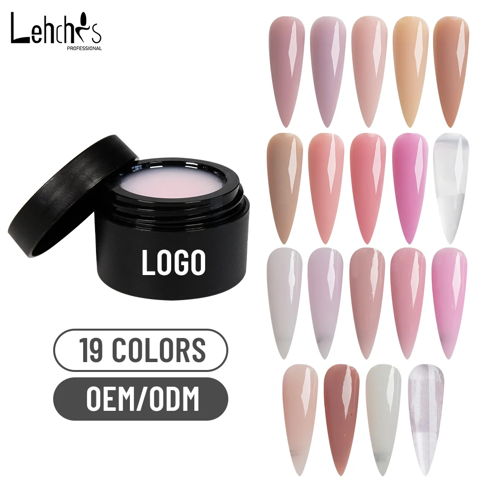 High Quality 15g Gel Nail Builder White Pink Clear Extension Nail Gel Nude Clear Milky Pink White Self Leveling buidler Nail gel