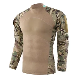 Python Tactical Army Military Combat Frog Black Muscle Sports Long Sleeved Shirt