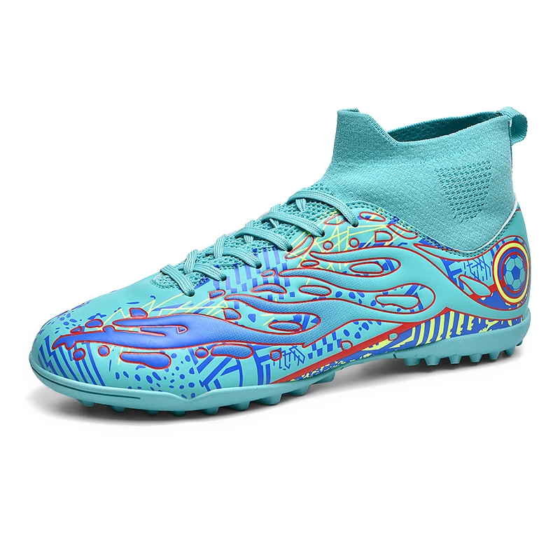 2024 new Football Boots soccer Shoes Grass Training FG/TF football shoes youth adult long spike broken spike
