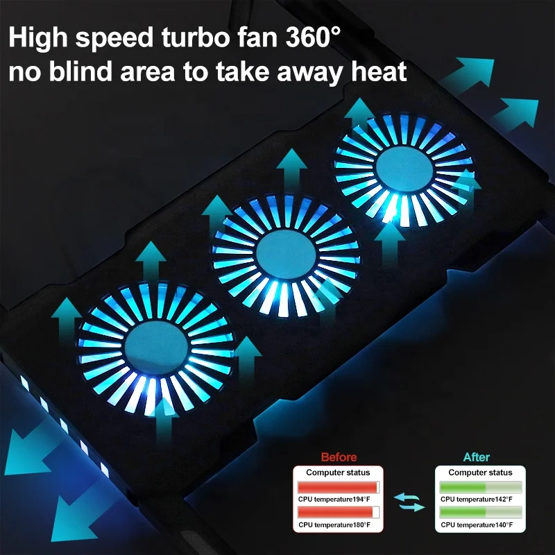 Hot Selling Customs Color Easy Carry Adjustable Ergonomic Laptop Stands Plastic With Cooling Fan