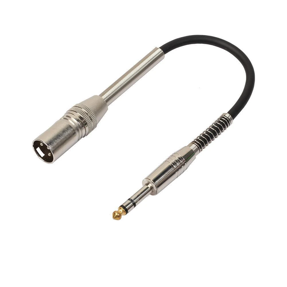 Factory 0.3m zinc alloy head stereo 6.35 revolution XLR public audio line