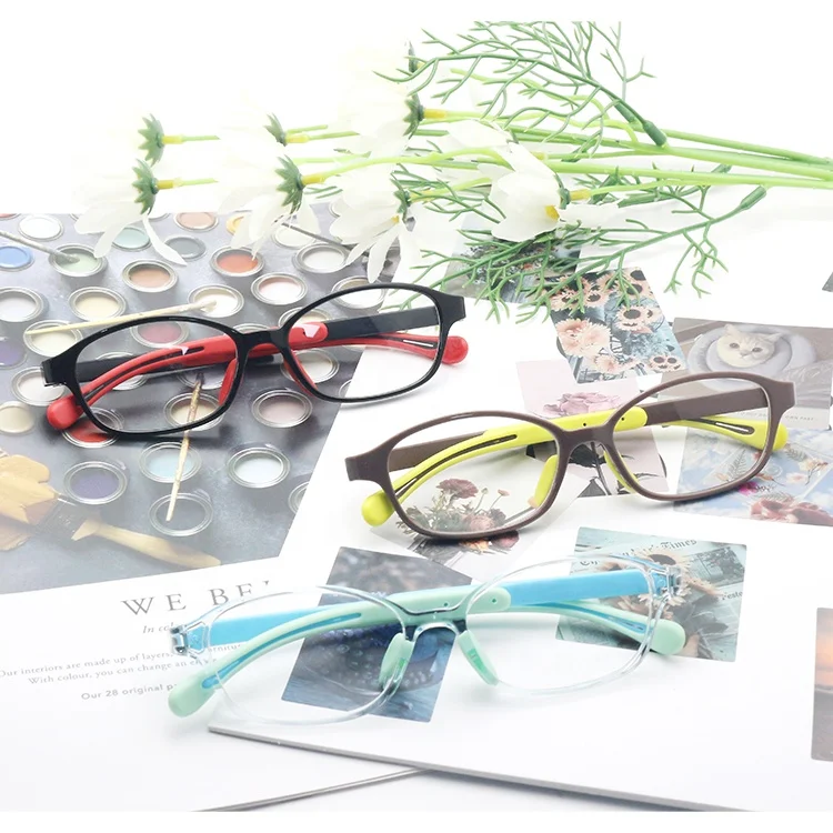 Custom TR90 Glasses Frames Flexible Kids Eyeglasses Frame for 3 to 8 Years Boys Girls