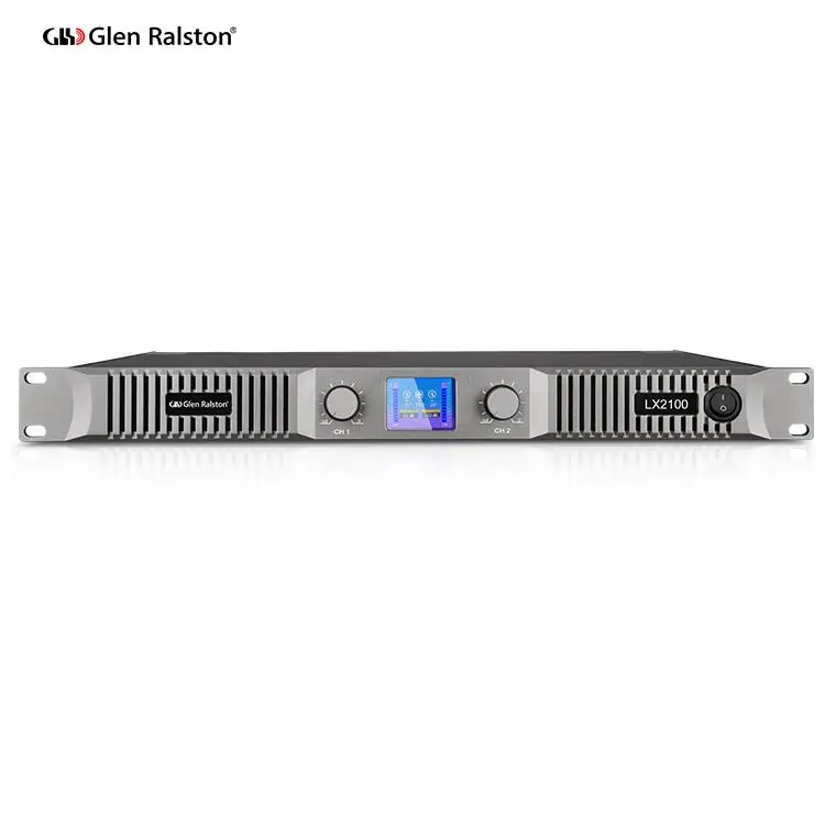 Glen Ralston LX2100 1000 Вт * 2 глобальное применимое напряжение: 90-380 В Класс D 1U усилитель мощности аудио