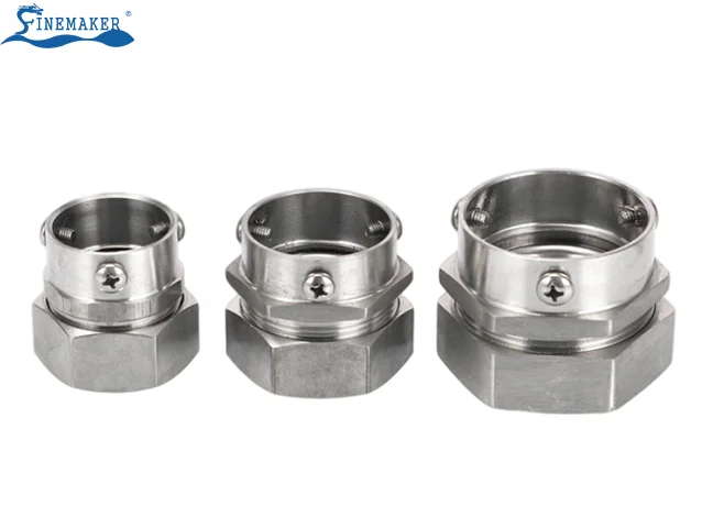 Stainless Steel Hose Fittings DKJ Card Sets Flexible Metal Conduit Connector