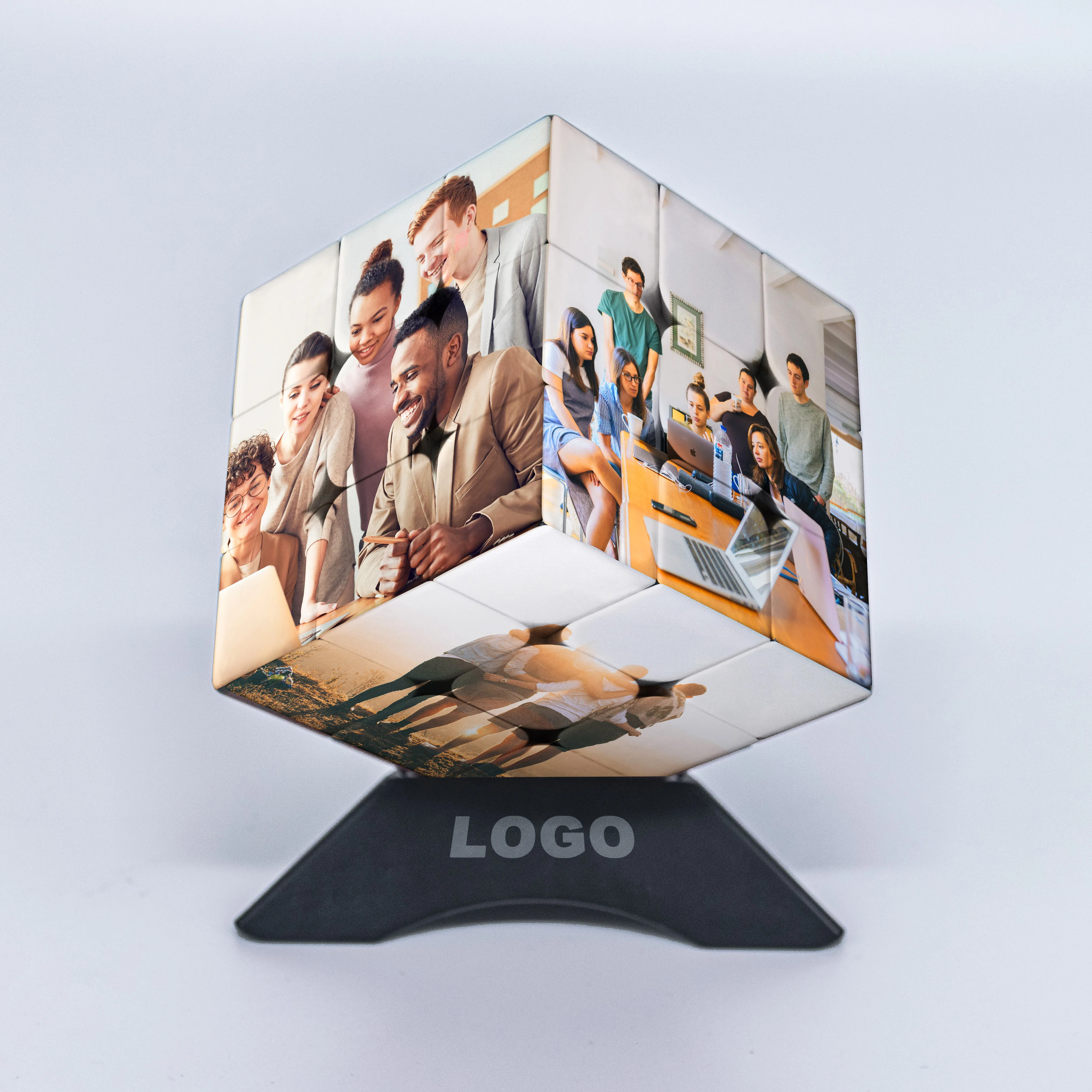 3D 3x3 promotional customized logo printed magic cube for sale iq game toy online puzzle new design high quality mini