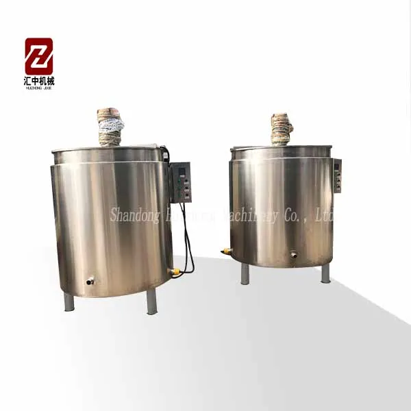 Chocolate syrup storage tank with stirring, melting tank