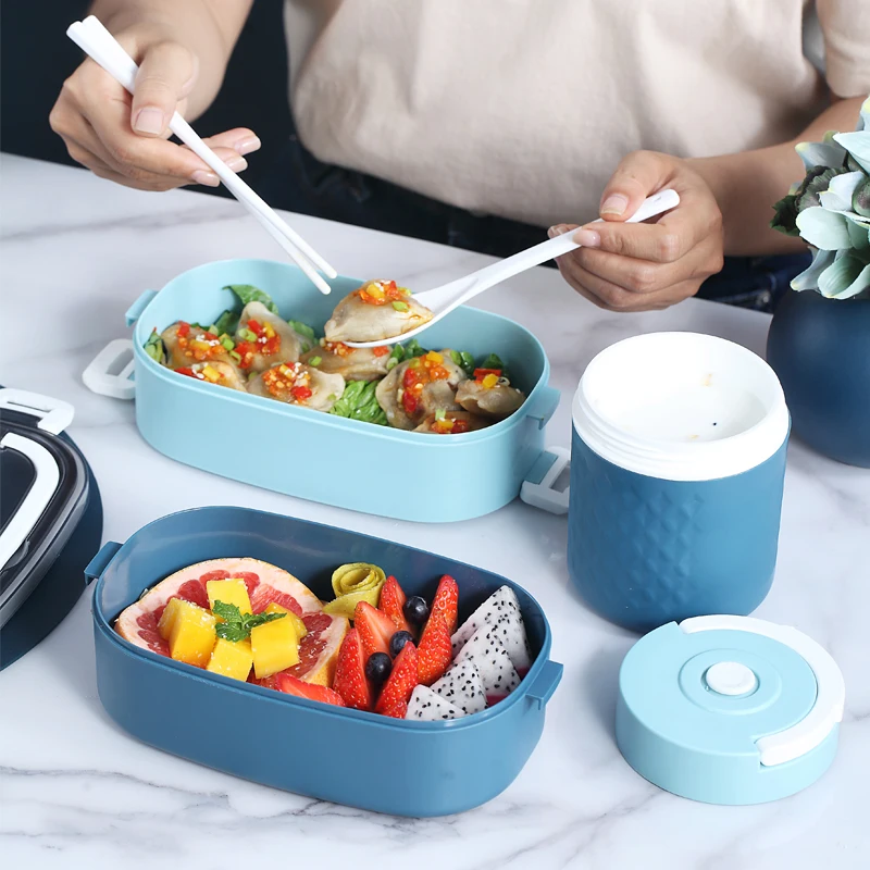 Custom Lunch Box Dressed Up In Separate Compartments Bento Box Kids Food Grade Material Stainless Steel Lunch Containers