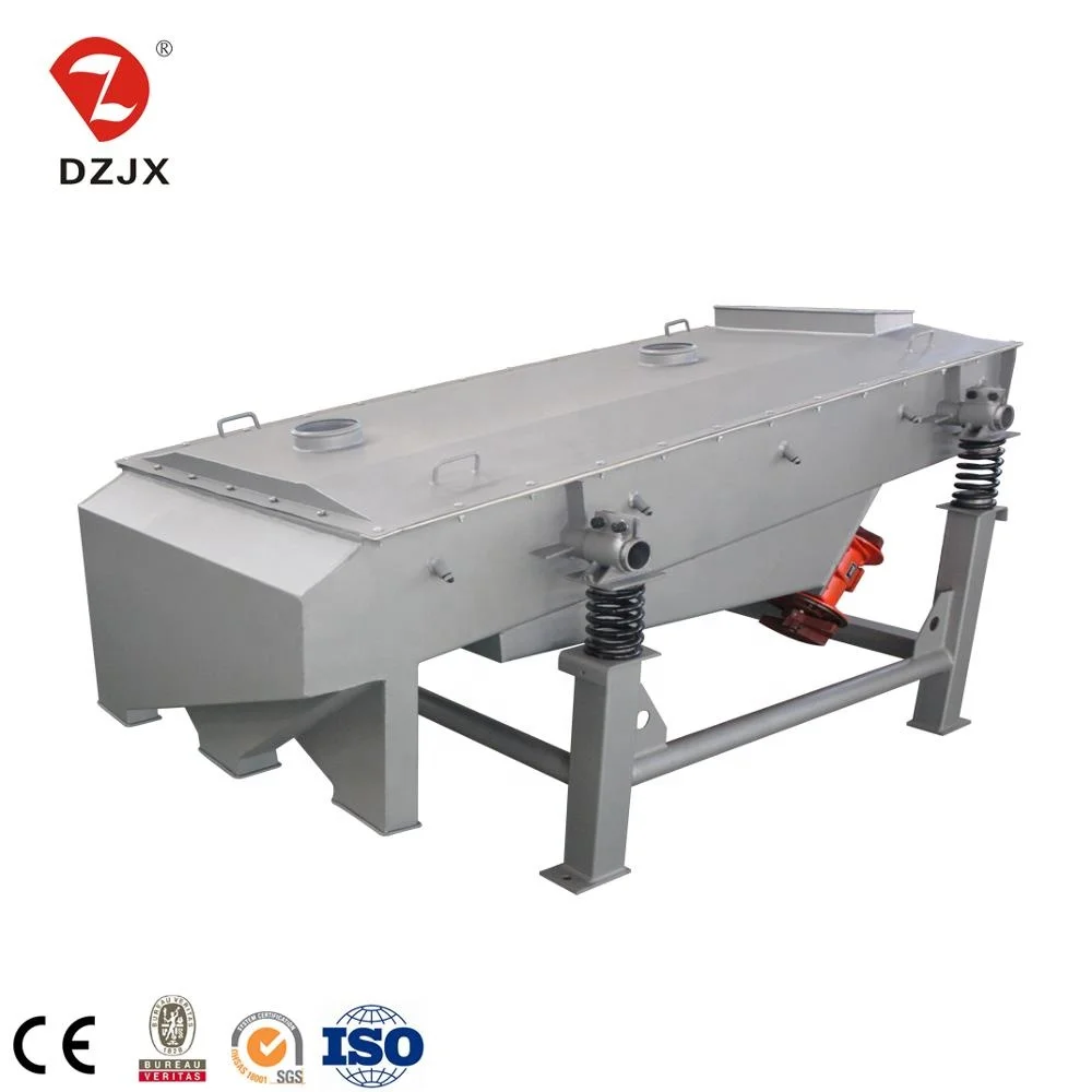 DZJX 1 2 3 4 Decks Horizontal Powder Sand Linear Screen Vibrating Sifter Vibratory Grading Sieve Vibro Sieving Machine