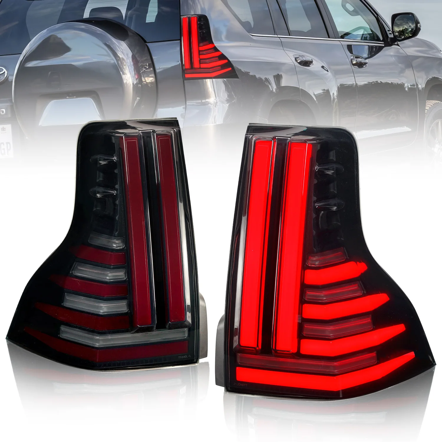 Modified Auto Parts Taillight Led Tail Lamp Light For Toyota Prado 2010-2013 2014-2017 2018-2020 For Lexus Gx460 400 2010-2020