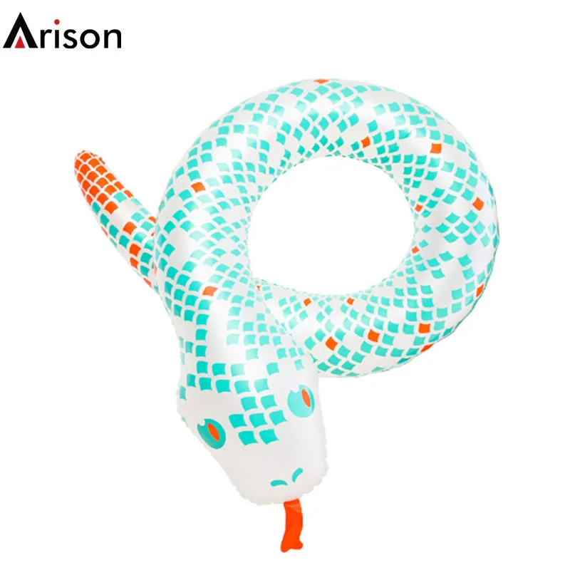 New design PVC inflatable snake swim tube float tube for snake swim ring