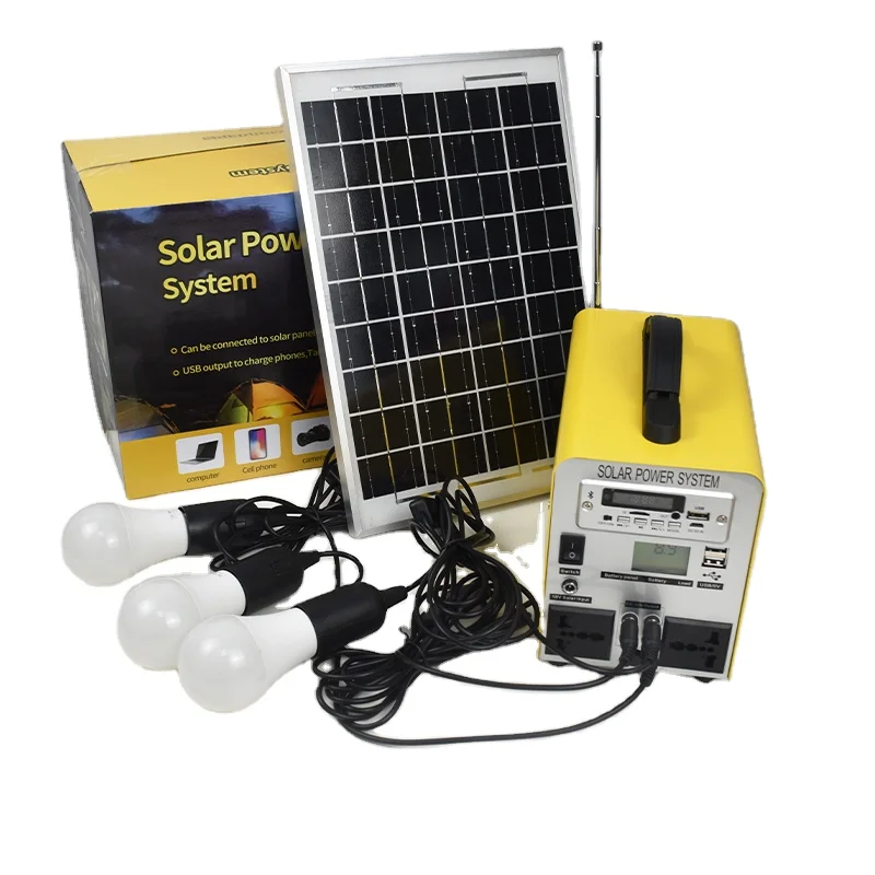 Multifunctional Radio MP3  Portable Mini Home  Solar Lighting System 540Wh Inverter Power Energy Storage System Battery