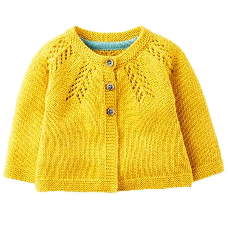 Direct Factory Custom Winter Cotton Knitted Cardigan Child Kids Baby Sweater for Boy Girl