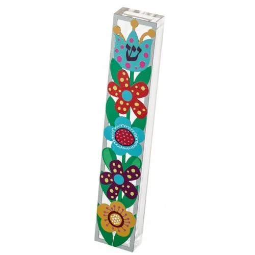 Custom Clear Acrylic Judaica Door Mezuzah Lucite Waterproof Mezuzah Case For Jewish Gifts