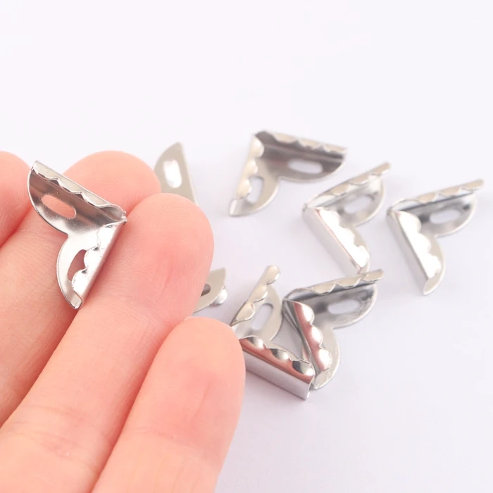 Small Decorative Metal Book Corner Protector for Album Menu Diary Cover