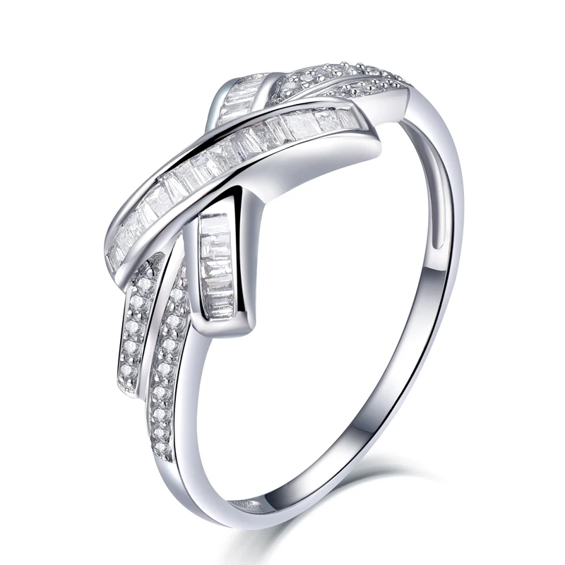 Prefect Gift 18k White gold Jewelry Engagement Wedding Ring Diamond for Women