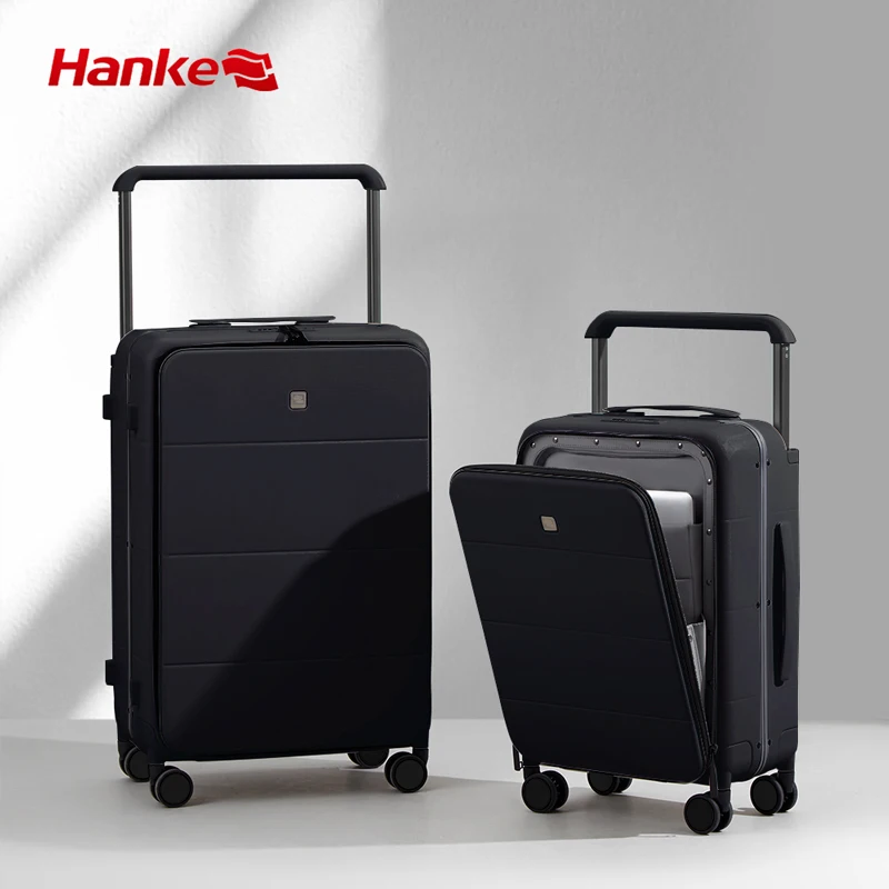 Hanke Luggage Travel Bags OEM ODM Maletas De Viaje Trolley Hard Case Hand Trolley Aluminum Business Luggage