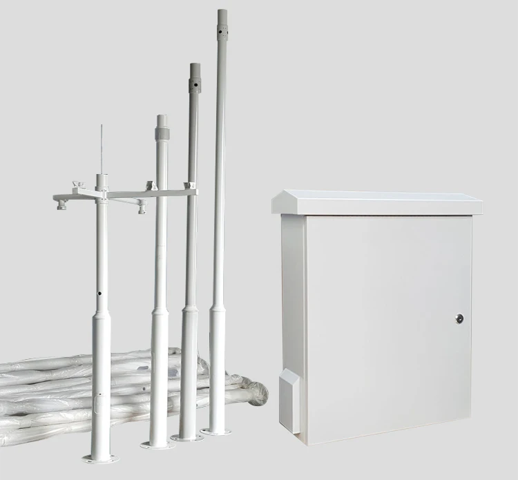 3m cctv camera steel pole  mount with bracket and cctv junction box