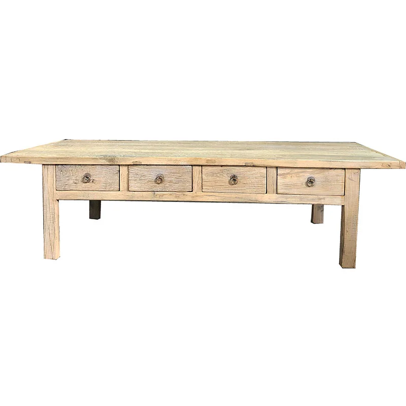 Chinese factory antique country style solid recycled wooden traditional accent sideboard table