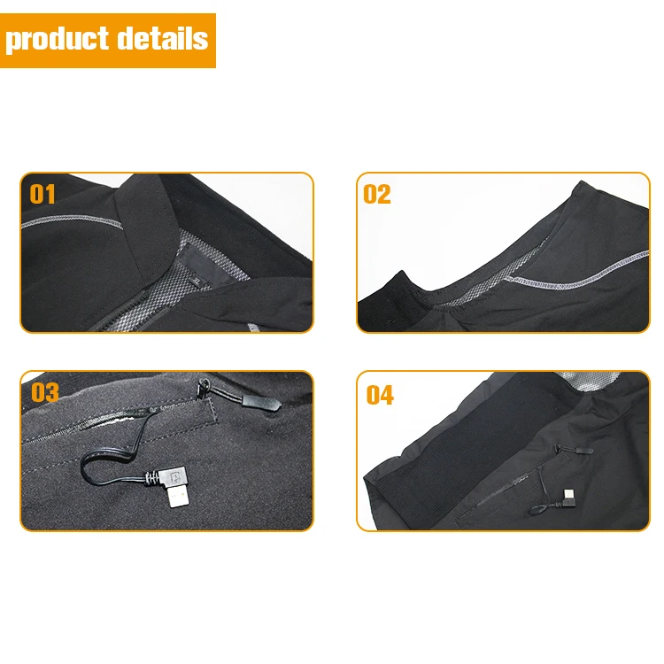 Autumn Winter Cotton Vest USB Infrared Electric Heated Outer Fishing Smart Heating