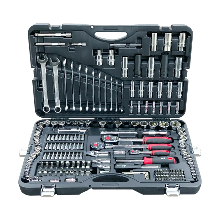 A 1 Hot Selling 215 Pcs Car Wrenches Tool Set Professional Maintenance Tool Kit with Tool Box