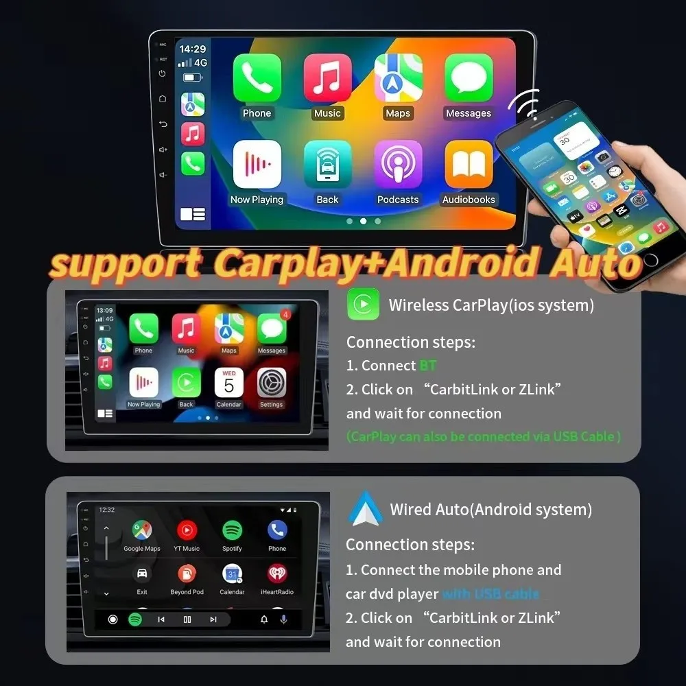 s7, 9inch unilateral knob, 8+256G, support 360, 4G, car navigation, universal car dvd player for all models