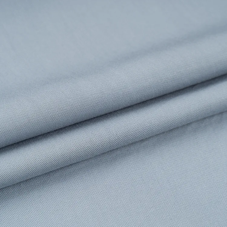 C37 China Factory 100 Tencel Twill Fabric Solid Color Sustainable Lyocell 128GSM Tencel Fabrics For Clothing Womens