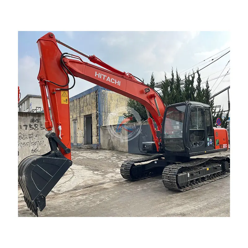 Hitachi 12 ton 13 ton used backhoe machinery Hitachi EX120-5 ZX120 KOMATSU PC130  Tracked machines secondhand Hitachi excavators