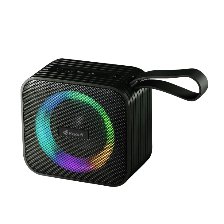 Kisonli S13 rgb bt speaker tws led wireless outdoor portable party blue tooth speaker with handle