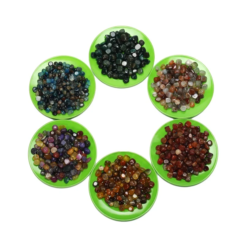 Chinese merchants supply high-quality polished multi-color agate rolling stones