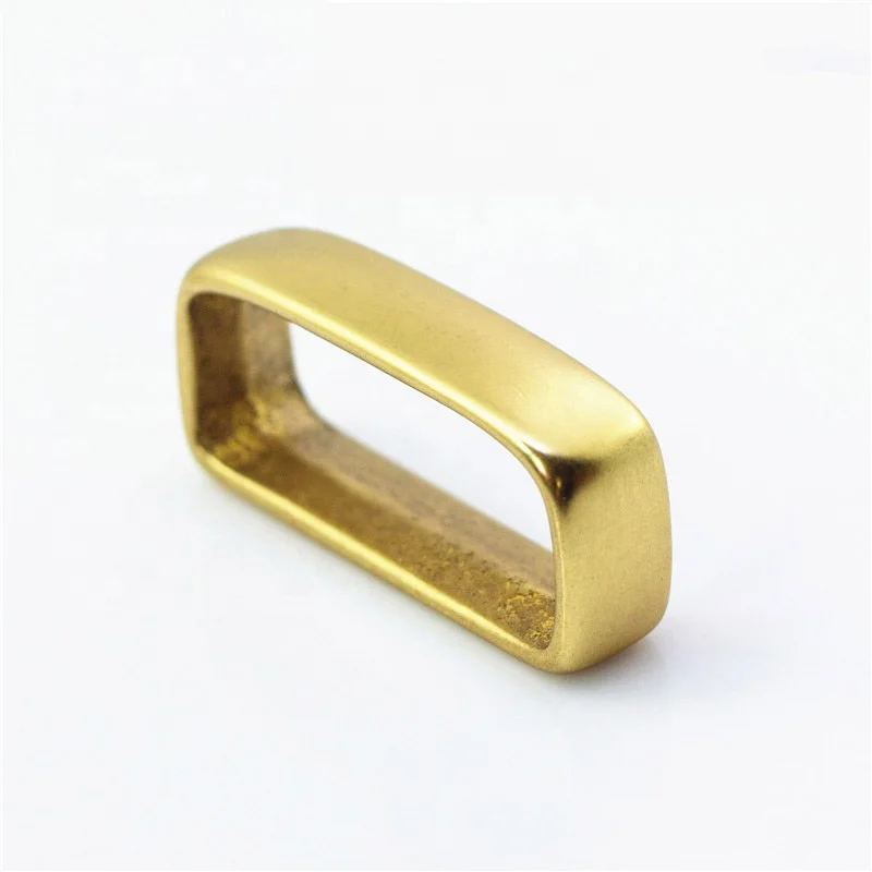 Meetee F1-84 Pure Brass Belt Accessories Ring Brass Loop Belt Buckle