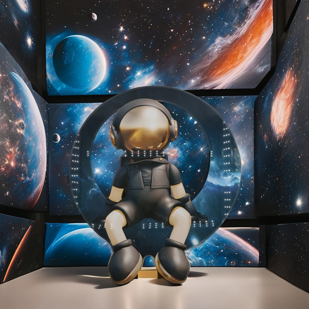 Mass custom astronaut wall home decor Wooden wall art home decor luxury household decoration