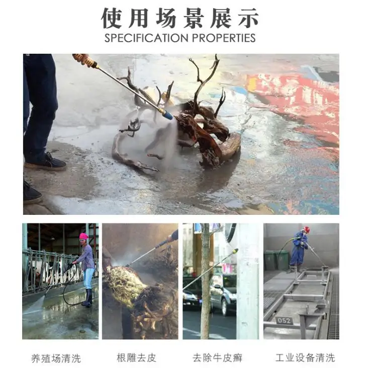 BYCO High Pressure power washer spray nozzle water rotating jetter nozzle